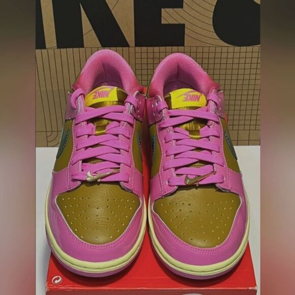 🐢 Nike Dunk Low Parris Goebel Pink Multi-Color FN2721-600 - Picture 5 of 6